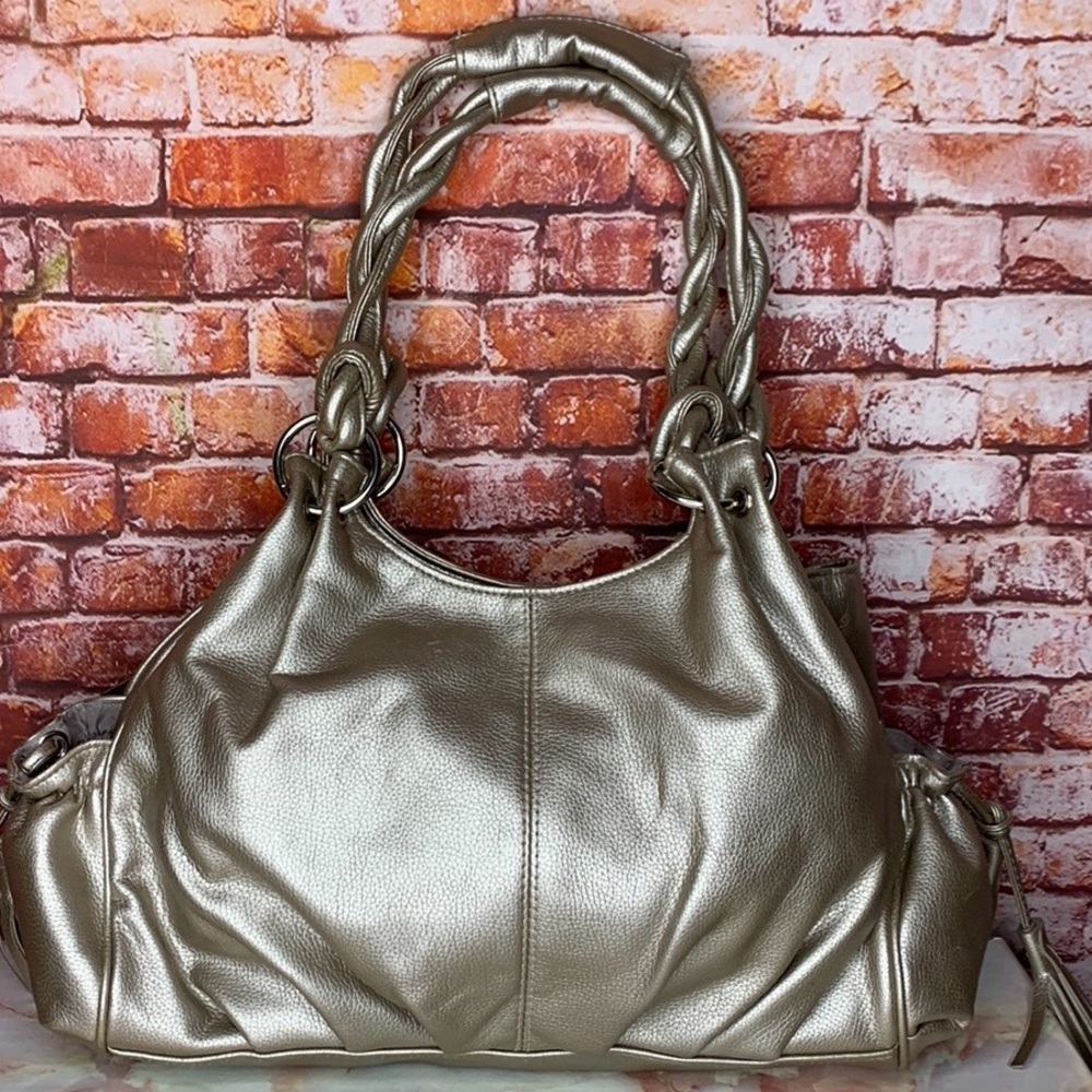 Platinum Gold Large Soft and Slouchy Hobo Bag